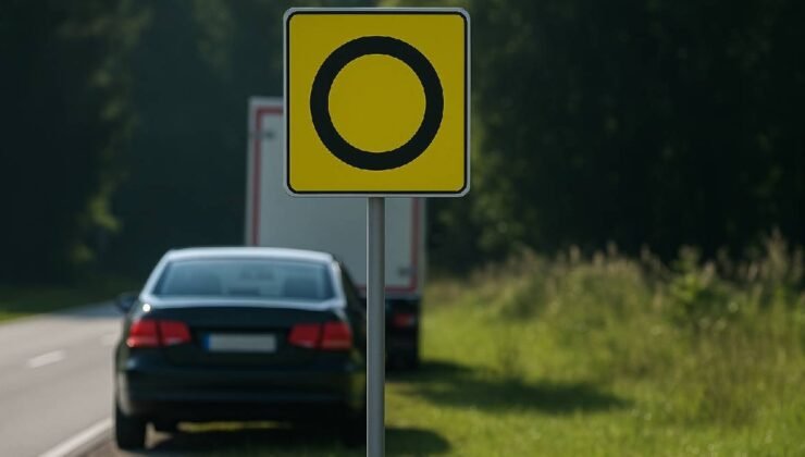 Gizemli levha trafiği karıştırdı: Tabelanın anlamını kimse bilmiyor