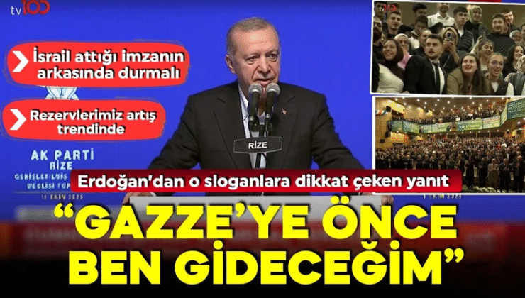 Cumhurbaşkanı Erdoğan ‘Gazze’ye önce ben gideceğim, sonra siz’