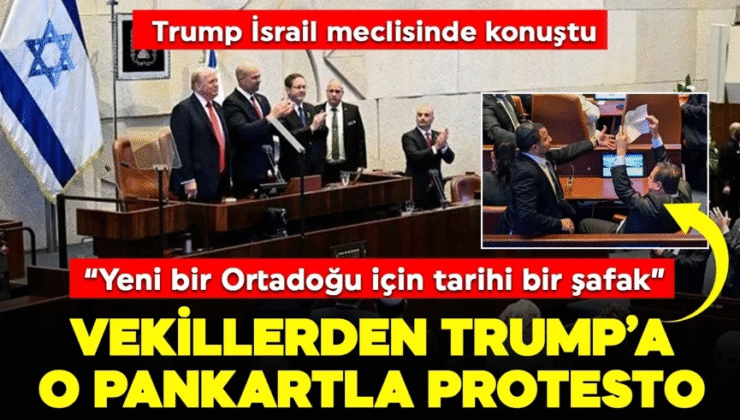 İsrail parlamentosundan Trump’a protesto…