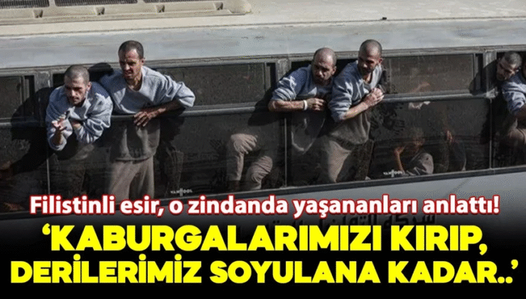 Filistinli esir İsrail zindanında yaşananları anlattı! “Derilerimiz soyulana kadar kaynar su döktüler”