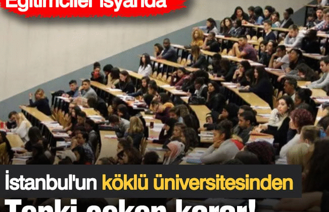 İstanbul Üniversitesi Hukuk Fakültesi Tarikatların isteği ile Cuma gününü tatil ilan etti! Eğitimciler isyanda