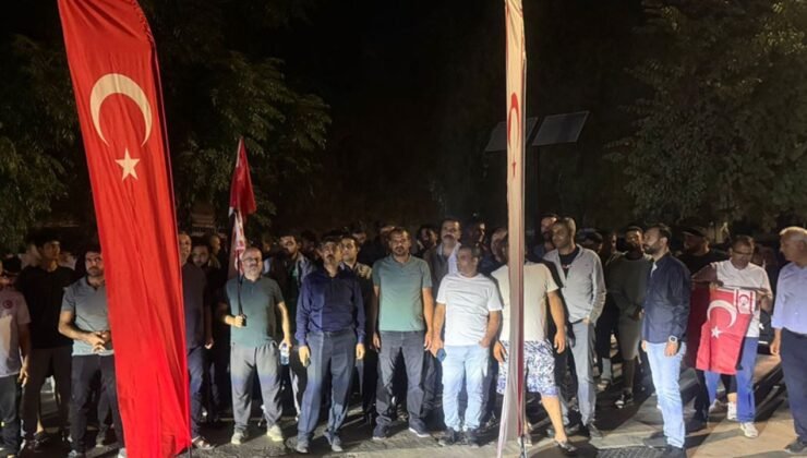 İsrail'in Küresel Sumud Filosu'na müdahalesi Lefkoşa'da protesto edildi