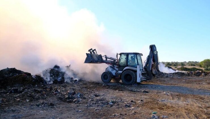 Mehmetçik Çöplük alanında yeniden yangın!