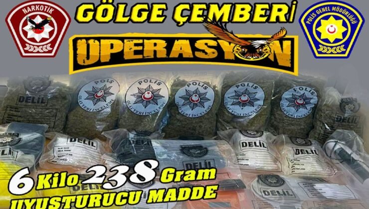 Narkotik’ten uyuşturucu tacirlerine “Gölge Çemberi” operasyonu!