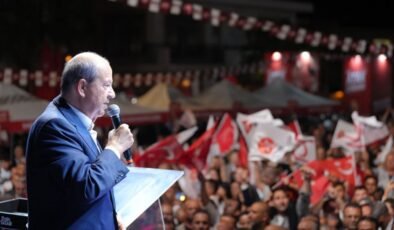 Tatar Mağusa mitinginde konuştu: Halkımız yalan tufanına inanmaz