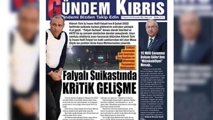 Falyalı Suikastında katil zanlılarından biri olan Musa Çiçek yeniden Girne Kaza Mahkemesine çıkarıldı