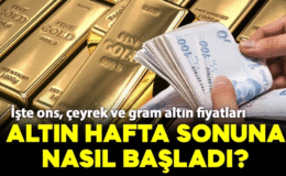 Hafta sonu altın fiyatları ne kadar? Çeyrek ve gram altın güne nasıl başladı? İşte detaylar