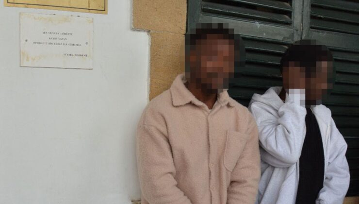 KKTC’de izinsiz ikamet etme suçundan tutuklanan Emmanuel Oguchi Ibarı ile Ahmed Mustafa Ahmed 8 gün tutuklu kalacak
