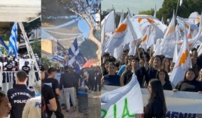 KKTC’yi protesto eylemi