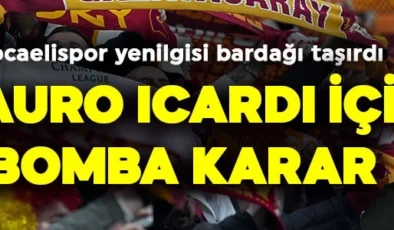 Kocaelispor yenilgisi bardağı taşırdı! Okan Buruk’tan Mauro Icardi için bomba karar! Galatasaray’daki geleceği de belli oldu