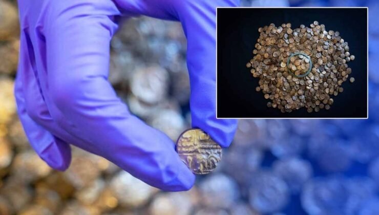 933 adet sikke altın bulundu: Bu bugüne kadar ki en büyük demir çağı hazinesi