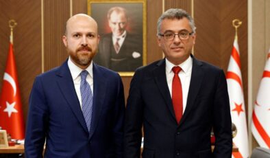 Cumhurbaşkanı Erhürman, İBTAV Üyesi Necmeddin Bilal Erdoğan’ı Kabul Etti