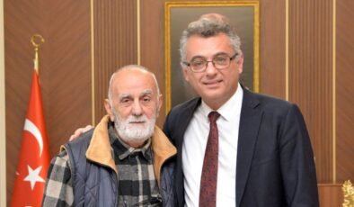 Cumhurbaşkanı Erhürman, Sıla 4'ün üyesi Ferahzad Gürsoy ile görüştü