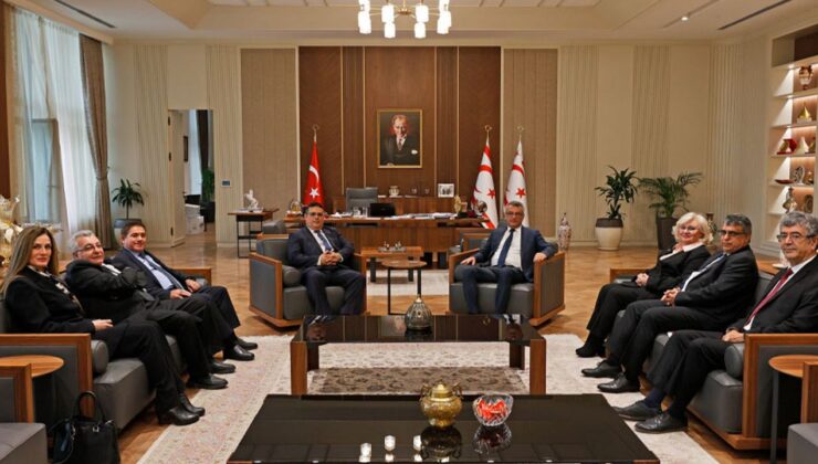 Cumhurbaşkanı Erhürman, YÖDAK heyetini kabul etti