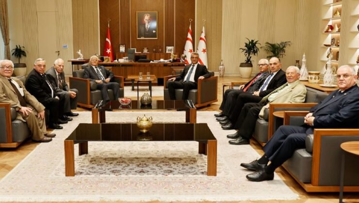 Cumhurbaşkanı Tufan Erhürman, Muharip Dernek Başkanlarını kabul etti