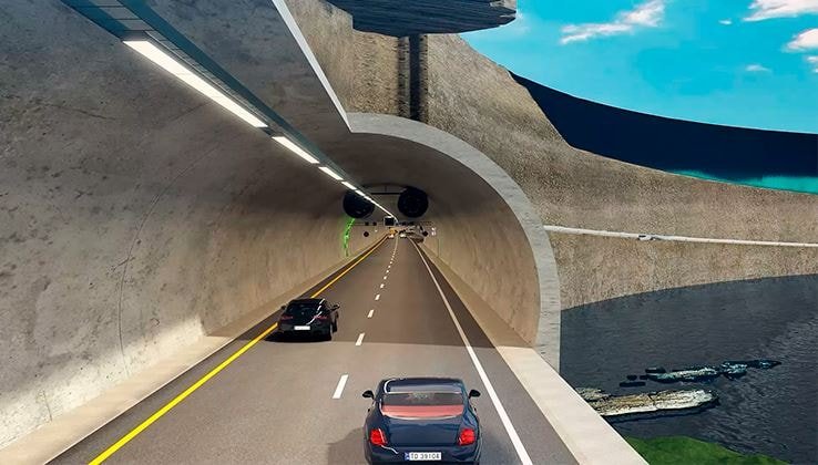 Dünyanın en uzun karayolu tüneli yerin 392 metre altında inşa ediliyor! Feribotlar tarih olacak