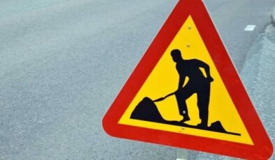 Girne Ecevit Caddesi’nde yol çalışması…