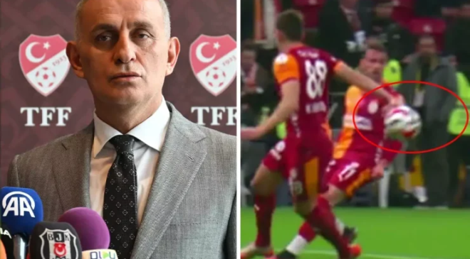 TFF Başkanı İbrahim Hacıosmanoğlu, Galatasaray-Samsunspor maçındaki tartışmalı pozisyon ile ilgili ”Herkesten hesap soracağım”