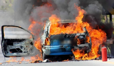 Geçitkale ve Gazimağusa’da meydana gelen araç Yangınlarında araçlarda hasar oluştu