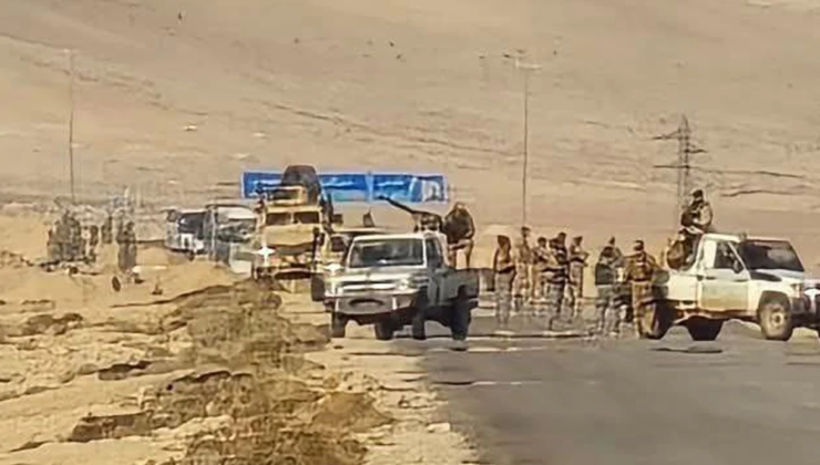 Suriye’de,  Suriye Ordusu ile ABD askerleri hedef alınarak saldırı yapıldı