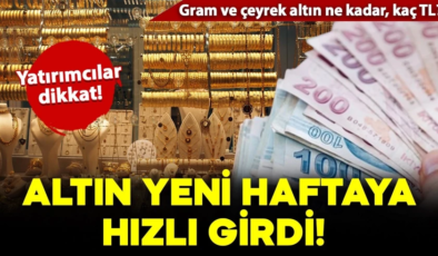 Altın fiyatları gaza bastı