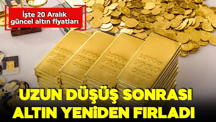Altın fiyatlarında düşüş sona erdi! Gram yeniden fırladı! İşte 20 Aralık 2025 güncel altın fiyatları