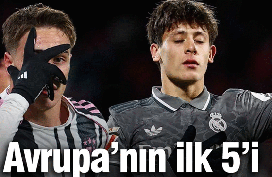 Arda Güler ve Kenan Yıldız’a büyük onur! Avrupa’nın ilk 5’i arasına girdiler