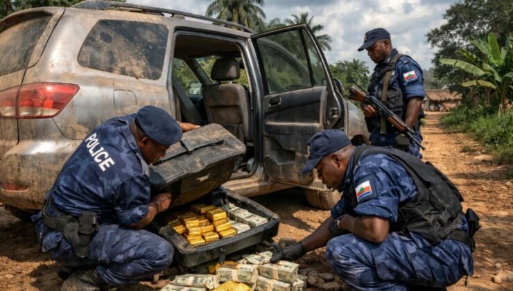 Koltuk altından servet çıktı! Külçelerce altın ve milyonlarca nakit bulundu