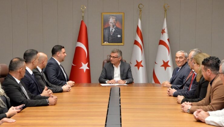 KTMMOB ve TMMOB İnşaat Mühendislerinden Cumhurbaşkanı Erhürman’a Ziyaret