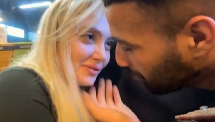 Rus fenomenin korku dolu anları! Kendisini zorla öpmeye çalışan kişiyi kameraya aldı