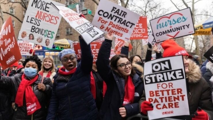 ABD'de hastanelerde kriz! 15 bin hemşire iş bıraktı