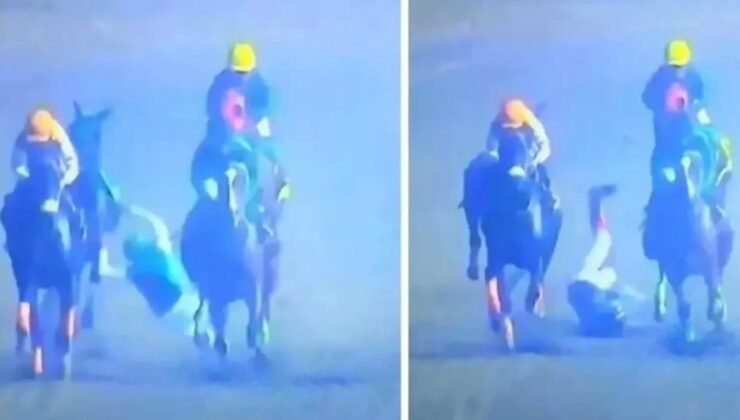 At yarışında korkunç son: Yere düşen jokey feci şekilde can verdi