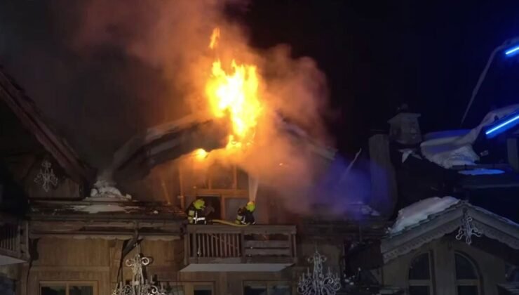 Avrupa'nın ünlü kayak merkezinde yangın paniği: 60 itfaiyeci ve 42 araçla anında müdahale ettiler