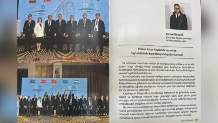 Azerbaycan Anayasası’nın 30. yılı etkinlikleriyle ilgili kitapta Özerdağ’ın konuşmasına da yer verildi