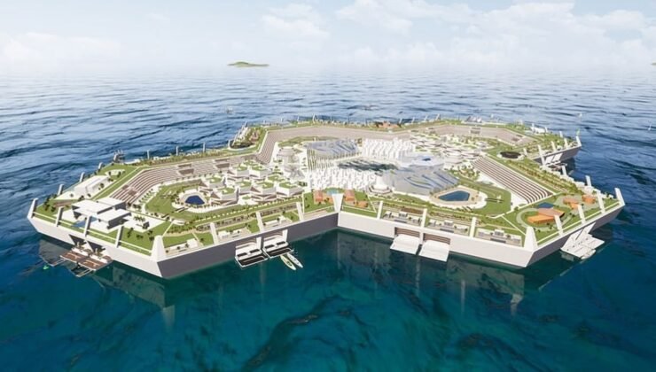 Burada ne pasaport ne vize ne de vergi var: Denizin ortasında 100 bin kişilik yüzen şehir