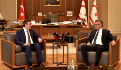 Erhürman, Yılmaz’ı kabul etti: Kıbrıs Türk halkının egemenlik hakkı tartışılamaz