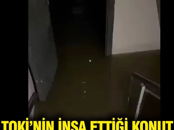 TOKİ’nin inşa ettiği deprem konutları su altında kaldı