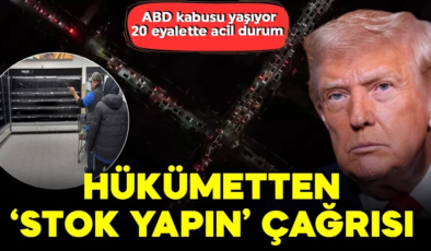 ABD kabusu yaşıyor! 20 eyalette acil durum ilan edildi! Hükümetten ‘Stok yapın’ çağrısı