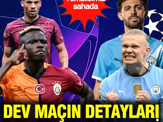 Galatasaray’ın Manchester City maçı muhtemel 11’i: Hangi kanalda, saat kaçta?