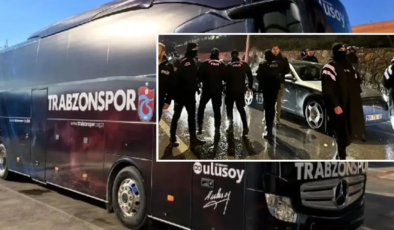 Trabzonsporlu futbolculara saldırı: Takım otobüsü…