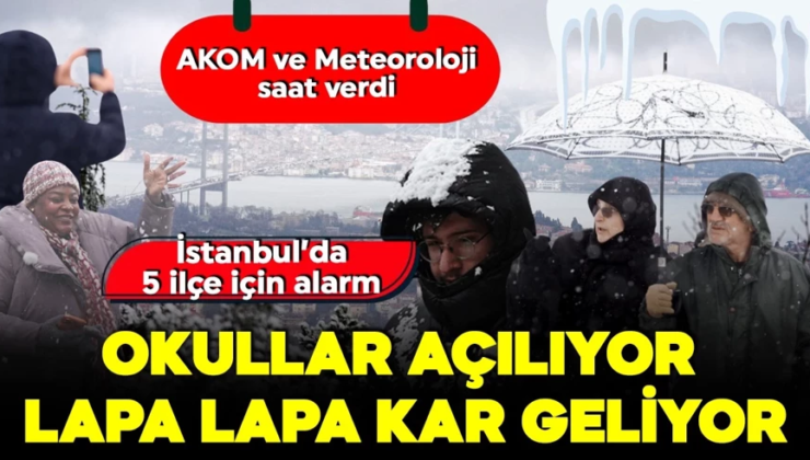 Türkiye’de Okullar açılıyor, kar geri dönüyor! İstanbul için kritik pazartesi uyarısı! AKOM ve Meteoroloji saat verdi