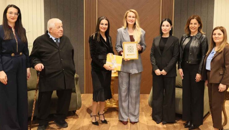 Nilden Bektaş Erhürman, DAÜ KAM başkanı ve beraberindeki heyetle görüştü