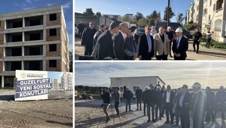 Başbakan Üstel, yapımı devam eden Güzelyurt hastanesini ziyaret etti