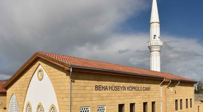 Beha Hüseyin Köprülü Camii düzenlenen törenle ibadete açıldı