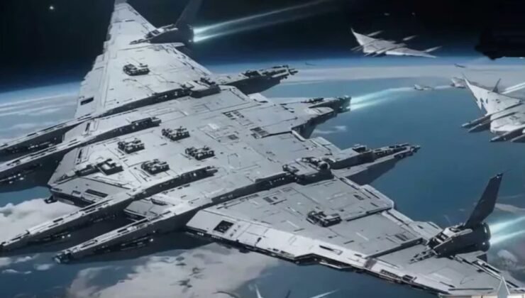 Eşi görülmemiş savaş gemisi tanıtıldı! 242 metre uzunluğuyla havada kale oluşturacak