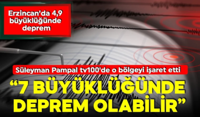 AFAD duyurdu! Erzincan’da 4,9 büyüklüğünde deprem!