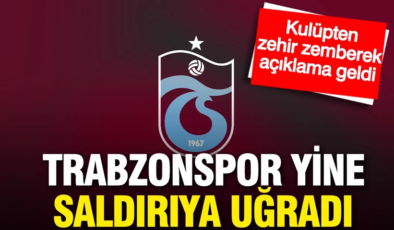 Trabzonspor üçüncü saldırı sonrası açıklama yaptı: ‘Organize bir girişim’