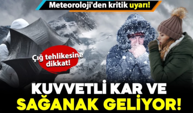 Meteoroloji’den kritik uyarı: Kuvvetli kar ve sağanak geliyor! Tedbirli olun