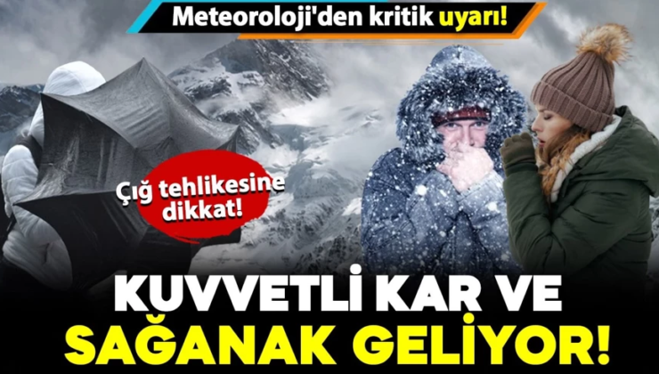 Meteoroloji’den kritik uyarı: Kuvvetli kar ve sağanak geliyor! Tedbirli olun