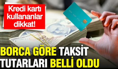 Milyonlarca kredi kartını ilgilendiriyor: Borca göre taksit tutarları belli oldu
